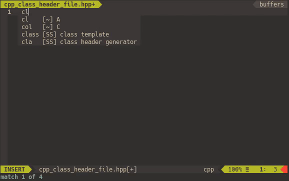 SimpleSnippets.vim